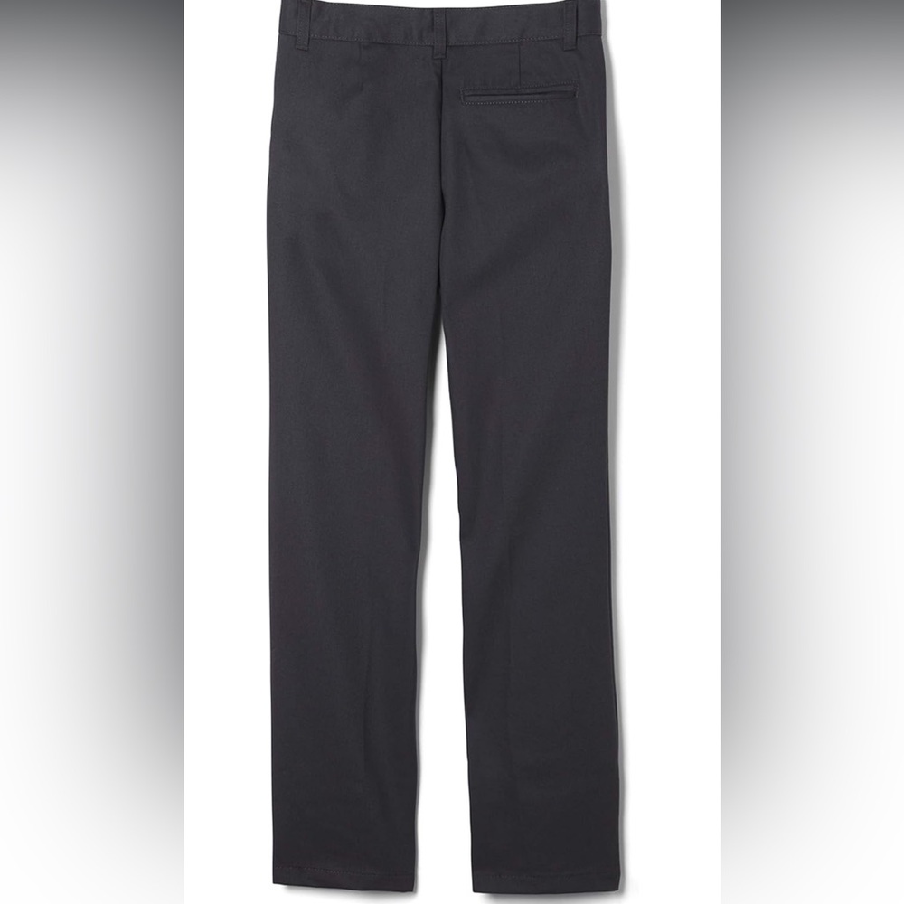 French Toast boys Adjustable Waist Relaxed Fit Pants, Dark Black - size 12 - Picture 2 of 9